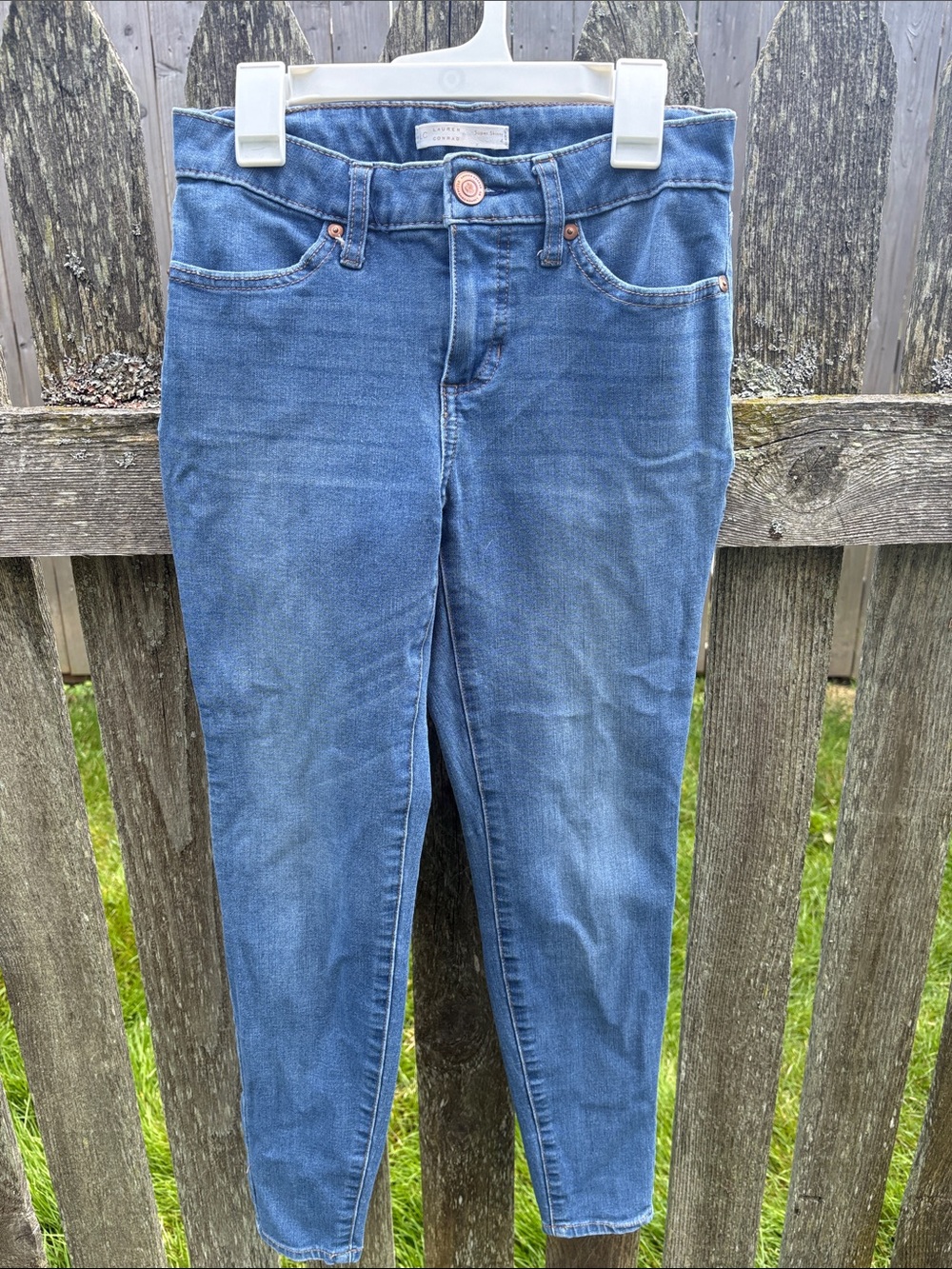 LC Lauren Conrad Mid-Blue Skinny Jeans